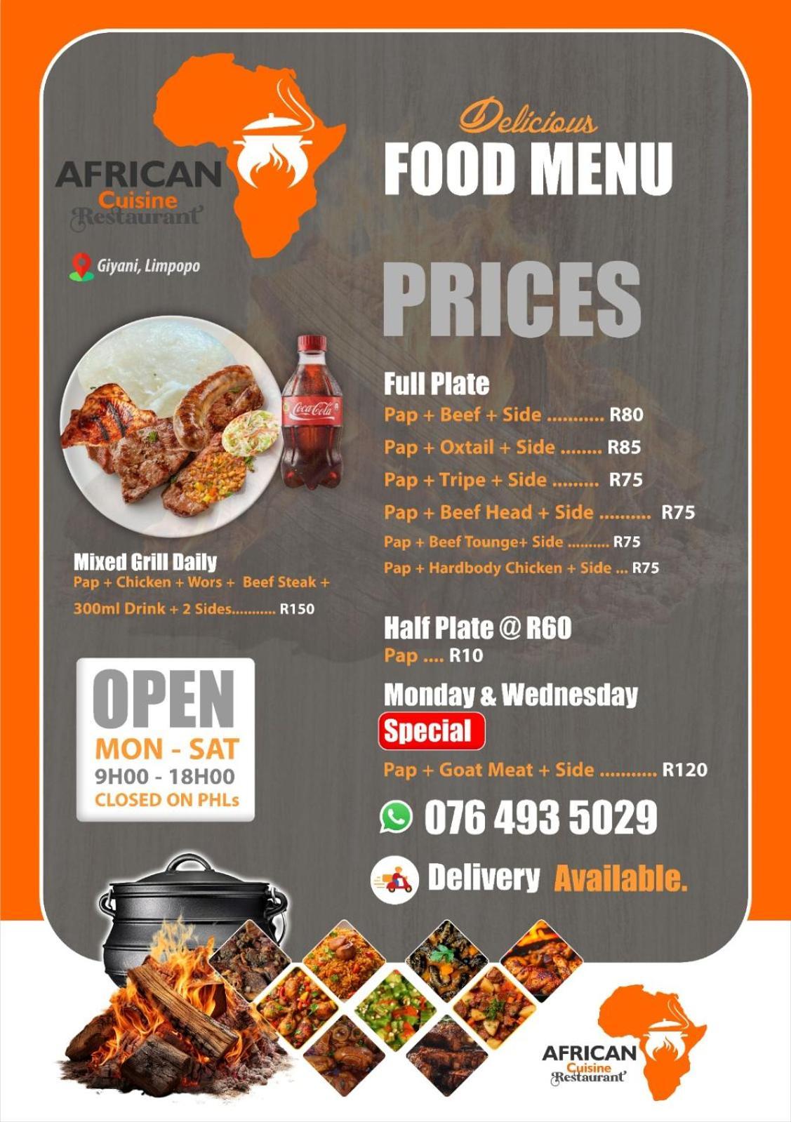 Bed and Breakfast African Cuisine Restaurant Giyani Zewnętrze zdjęcie